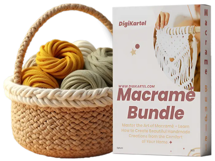 Ultimate Macramé Mastery Bundle digital product mockup
